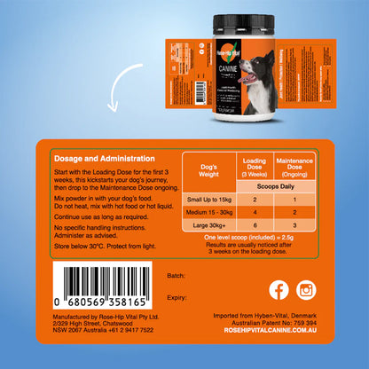 ROSEHIP Canine Vital Canine Powder For Dogs