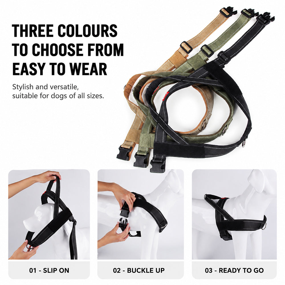 Dog Harness No Pull Heavy Duty Tactical Adjustable