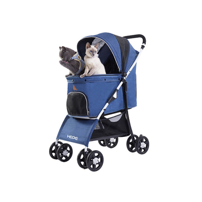 Easy Fold Pet Stroller - One-Touch Folding Design