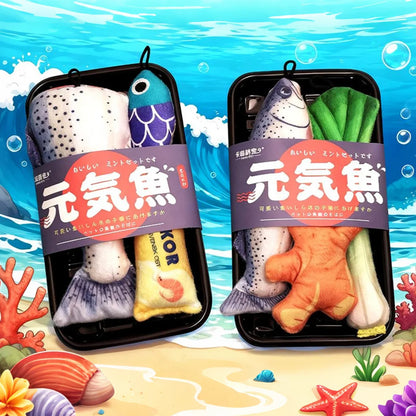 Catnip Fish Plush Toy – Crinkle Sound Chew & Play Toy