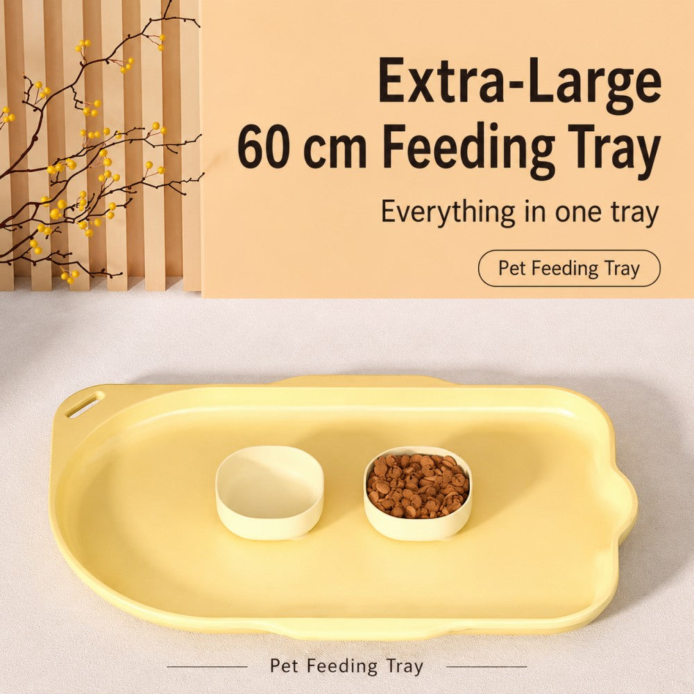 Large Waterproof Non-Slip Pet Feeding Mat for Cats and Dogs