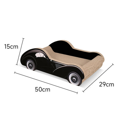 ZODIAC Black Car-shaped Cat Scratcher 50x29x15cm