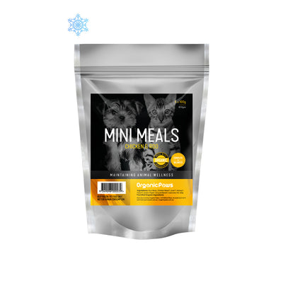 ORGANIC PAWS Mini Meals Chicken & Roo Raw Pet Food 500g