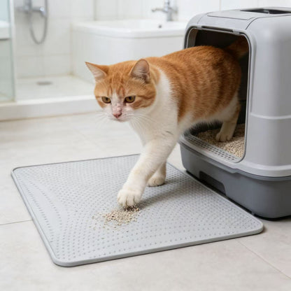PIDAN Grey Cat Litter Mat