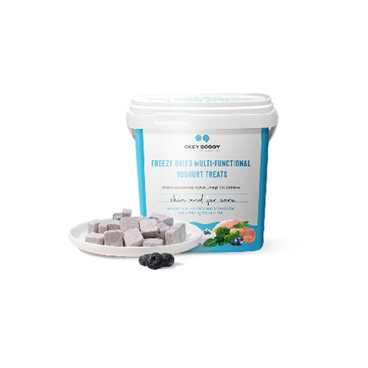 OKEY DOGGY Freeze Dried Skin & Fur Care Multifunctional Yoghurt Pet Treats 50g