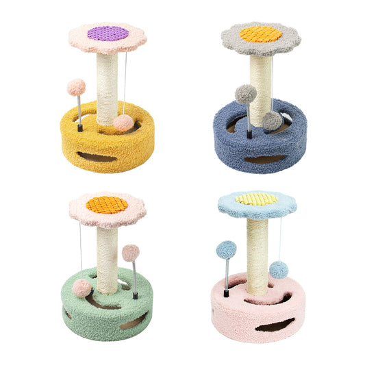 CATIO Cute Sunflower Style Small Cat Scratching Post