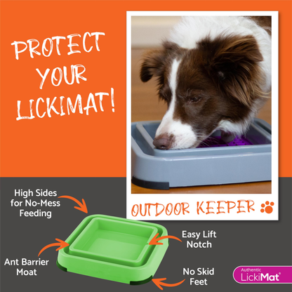 LICKIMAT Outdoor Keeper with Ant-Proof Pad Holder