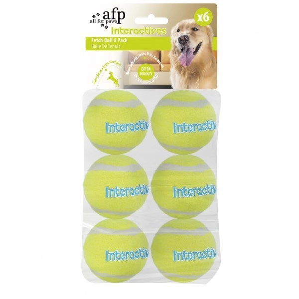 AFP Interactive Fetch Refill Balls for Dogs – 6 Pack