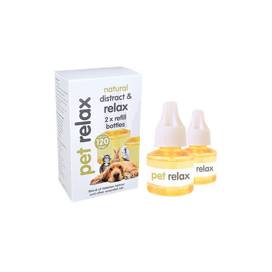 PET RELAX Plug Diffuser Refill For Dogs & Cats 2 x 40ml