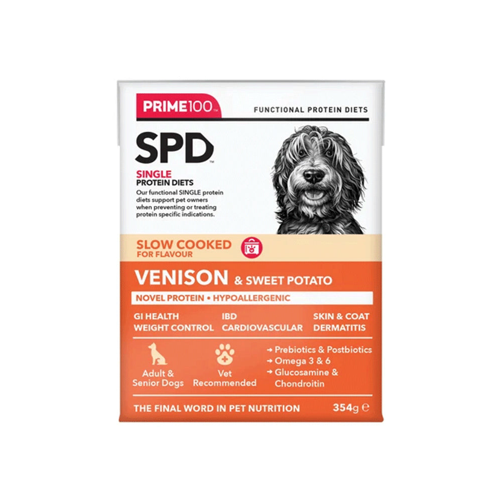 PRIME100 SPD Slow Cooked Venison & Sweet Potato Wet Dog Food