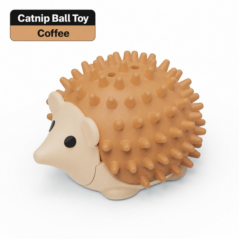 Hedgehog Cat Toy - Self-Play Catnip Ball