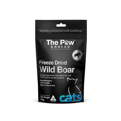 THE PAW GROCER Wild Boar Freeze Dried Cat Treats 50g