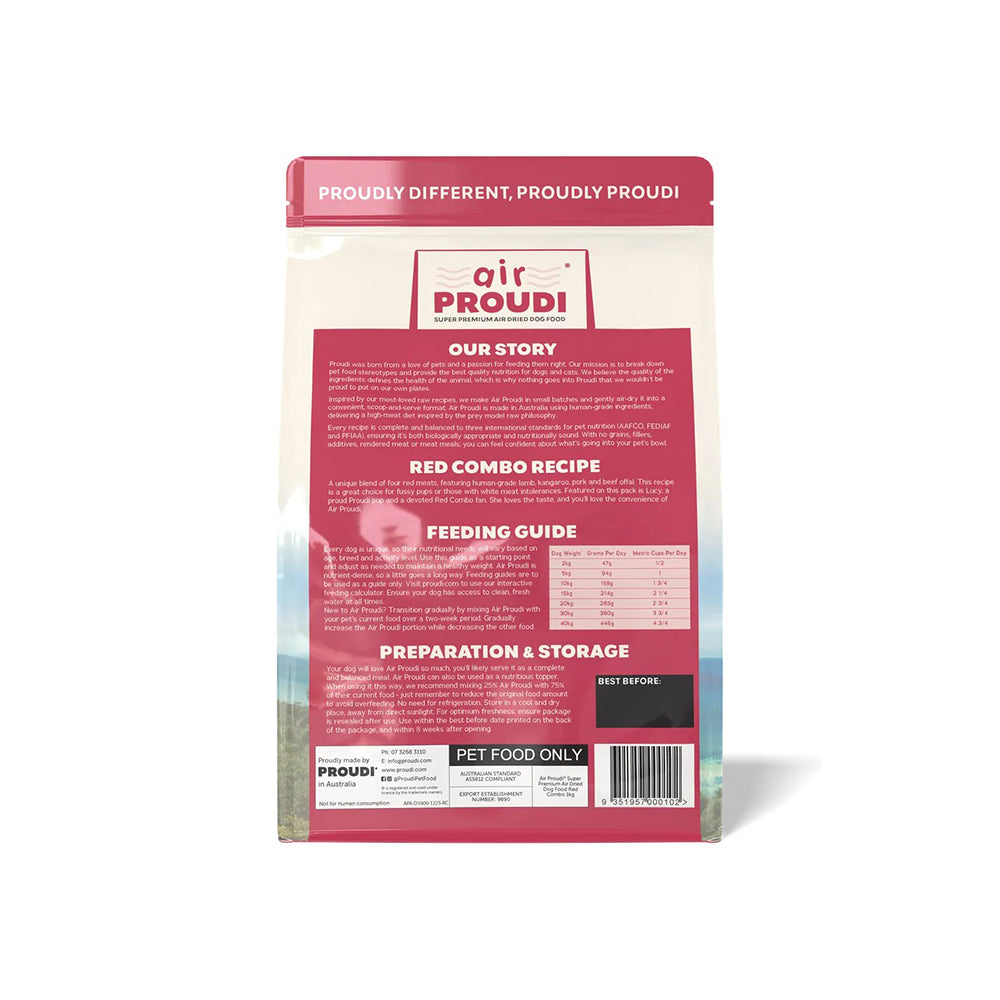 AIR PROUDI Premium Red Combo Air Dried Dog Food