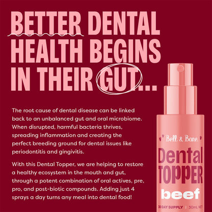 BELL & BONE Beef Dog Dental Topper 30ml