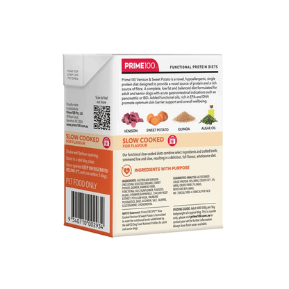 PRIME100 SPD Slow Cooked Venison & Sweet Potato Wet Dog Food