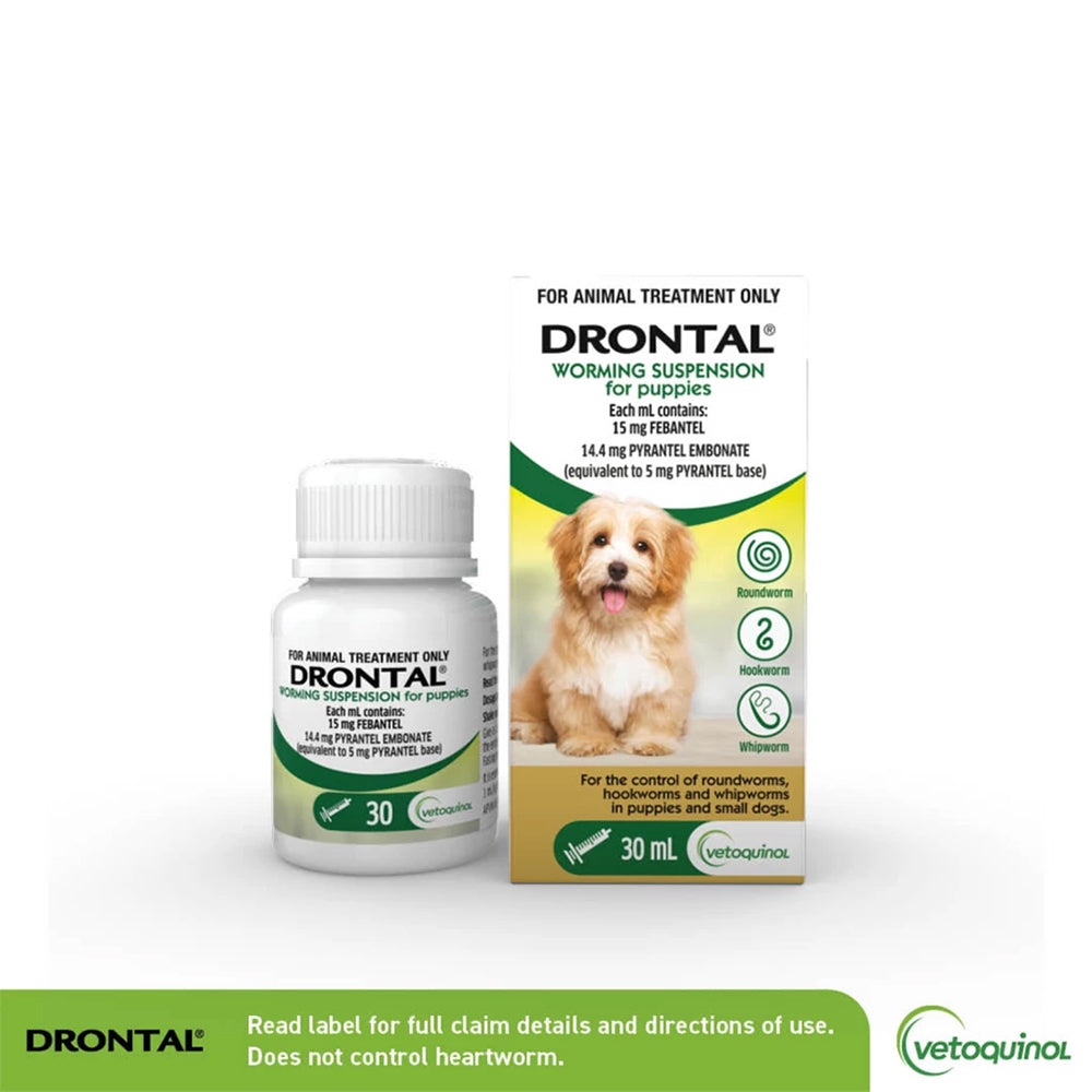 DRONTAL Dog Deworming Suspension for Puppies 30ml