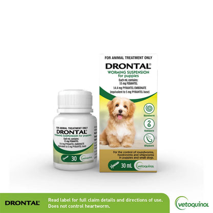 DRONTAL Dog Deworming Suspension for Puppies 30ml