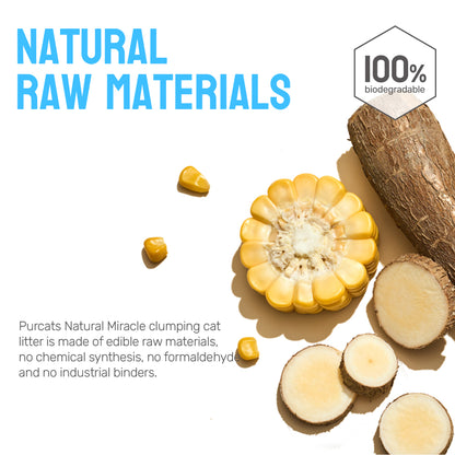 CATURE Natural Miracle Cassava Cat Litter - Chamomile Scent 2.5Kg