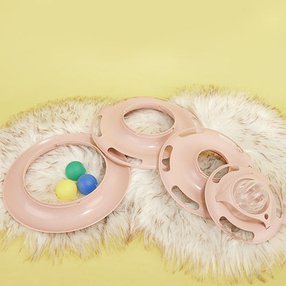 KARA PET Cat Turntable Toy With Balls