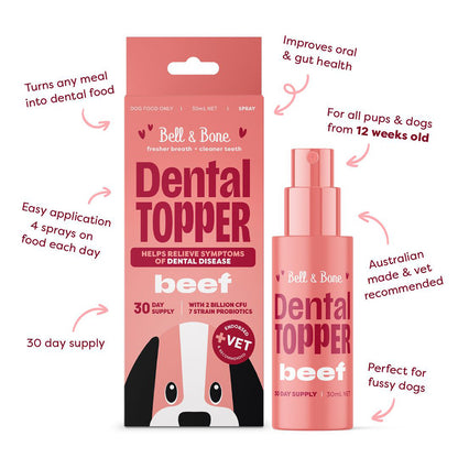 BELL & BONE Beef Dog Dental Topper 30ml
