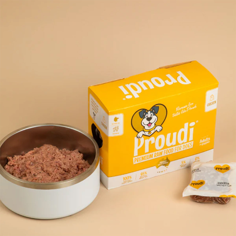 PROUDI Premium Frozen Chicken Raw Dog Food 2.4Kg
