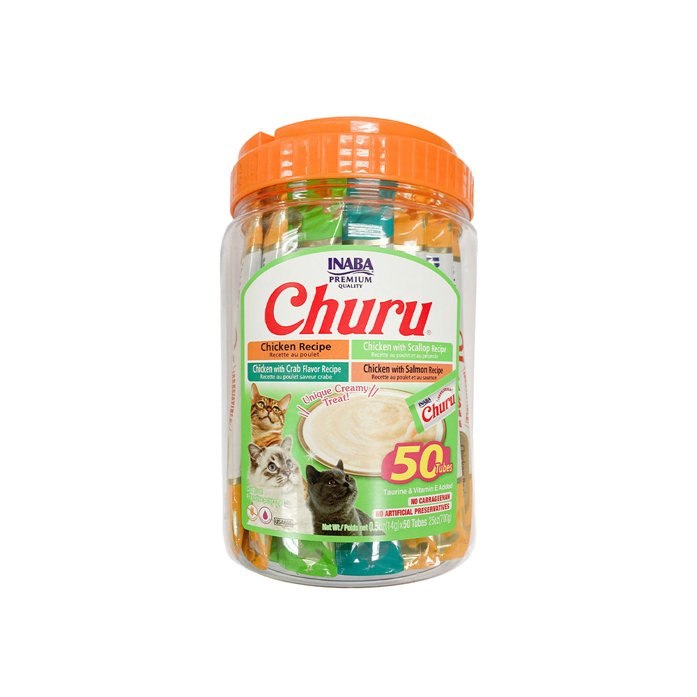 INABA Churu Chicken Seafood Varieties 700g (14g x 50 ) USA-655B