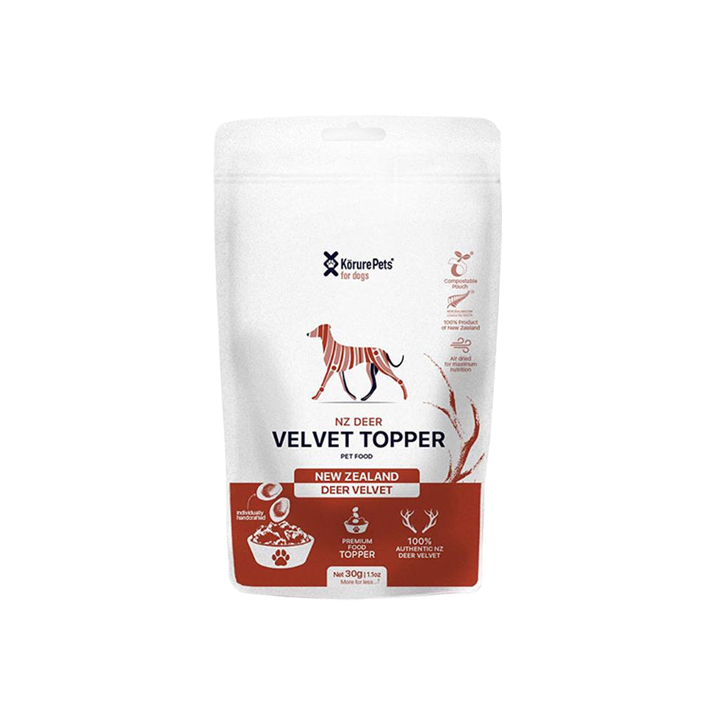 KORURE PETS Deer Velvet Slices Dog Food Topper 30g