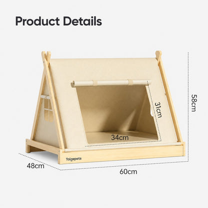 All-Season Dog Tent Bed – Enclosed Cozy Pet Bed