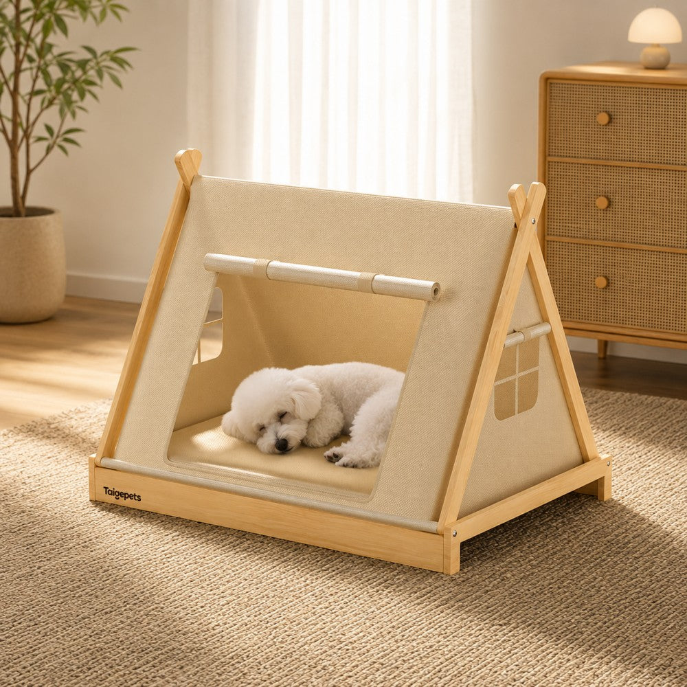 All-Season Dog Tent Bed – Enclosed Cozy Pet Bed