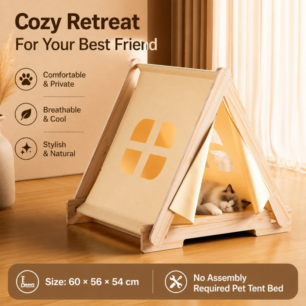 All-Season Dog Tent Bed – Enclosed Cozy Pet Bed