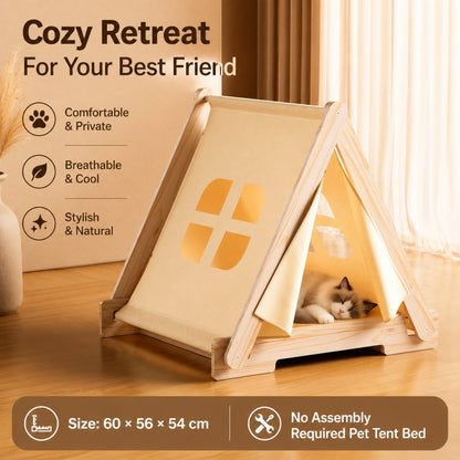 All-Season Dog Tent Bed – Enclosed Cozy Pet Bed