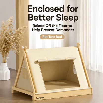 All-Season Dog Tent Bed – Enclosed Cozy Pet Bed