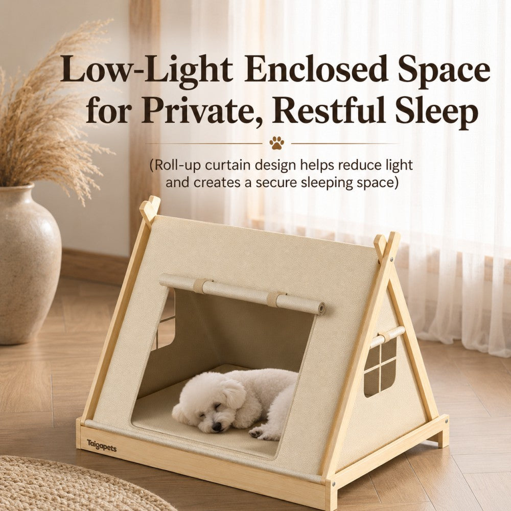 All-Season Dog Tent Bed – Enclosed Cozy Pet Bed