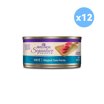 WELLNESS Core Signature Selects Skipjack Tuna Wet Cat Food 79g x 12