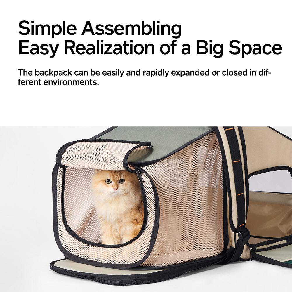 PIDAN Expandable Mesh Pet Backpack Carrier