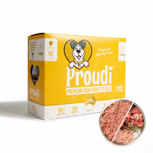 PROUDI Premium Frozen Chicken Raw Dog Food 2.4Kg