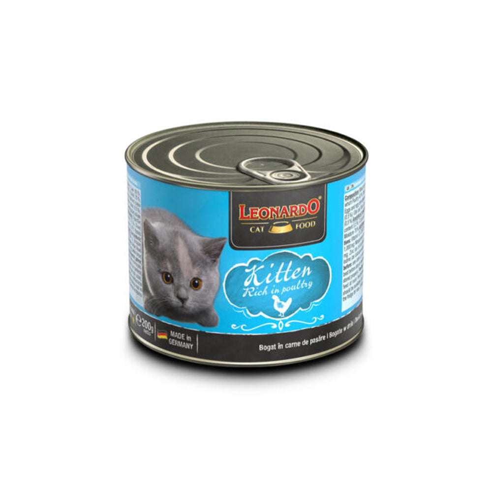 LEONARDO Quality Selection Kitten Rich in Poultry Wet Cat Food