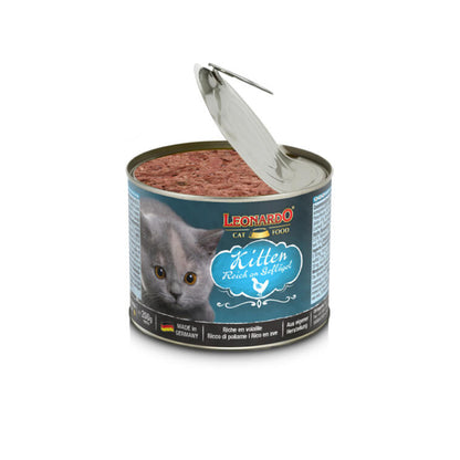 LEONARDO Quality Selection Kitten Rich in Poultry Wet Cat Food