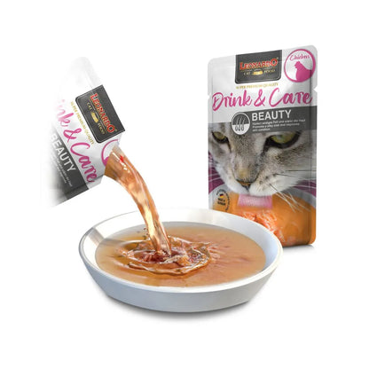 LEONARDO Drink & Care Beauty Chicken Wet Cat Food