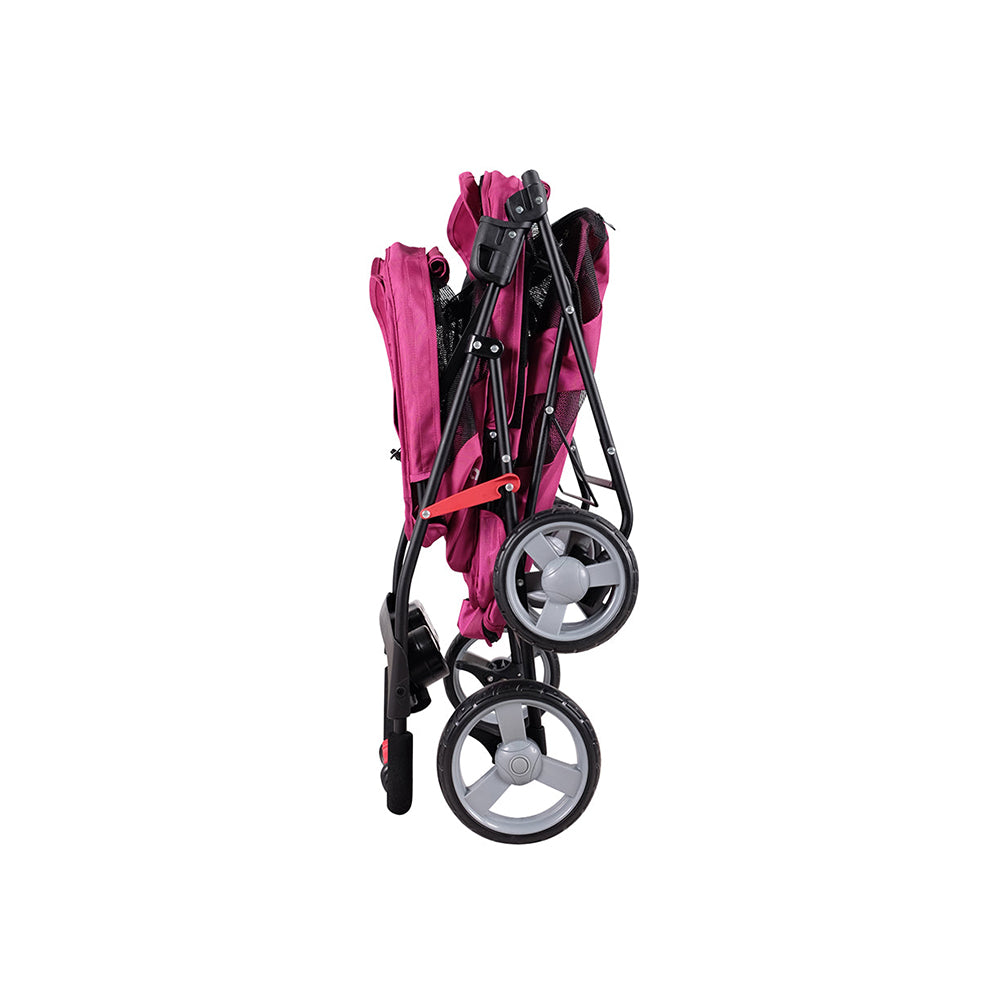 IBIYAYA Pet Bus Double Decker Foldable Stroller