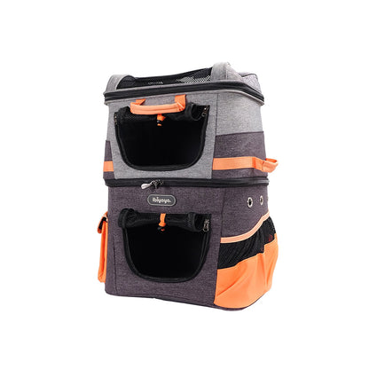 IBIYAYA Two Tier Backpack Pet Carrier