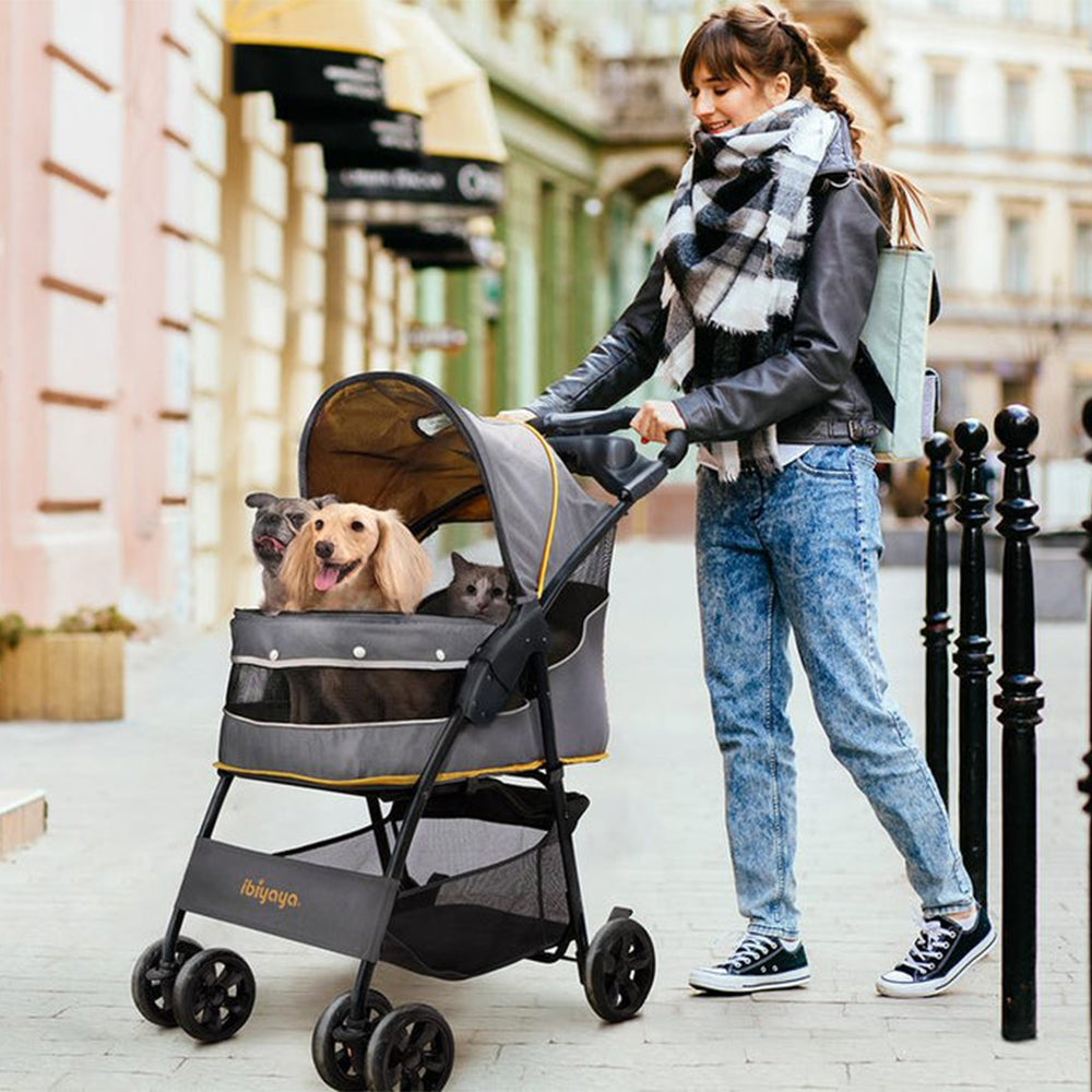 IBIYAYA Comfortable Cloud 9 Dog Cat Pet Stroller