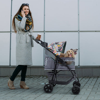 IBIYAYA Comfortable Cloud 9 Dog Cat Pet Stroller