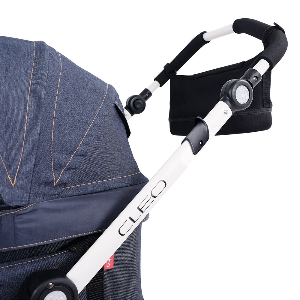 IBIYAYA Cleo Style All Around Car Seat Travel System Pet Stroller - Blue Jeans
