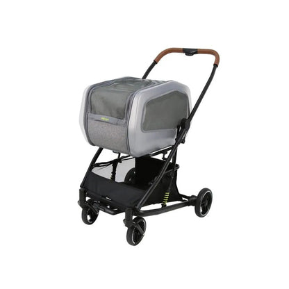 IBIYAYA NeoRider Multipurpose Detachable Pet Stroller - Silver Mist