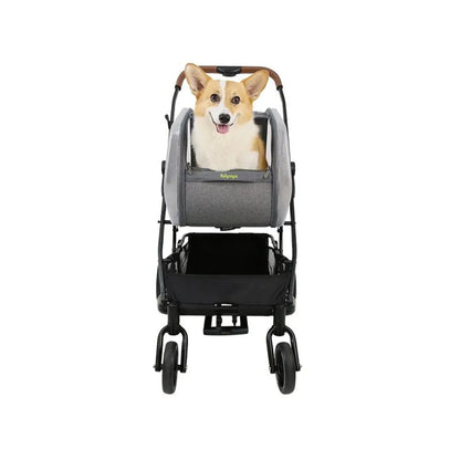 IBIYAYA NeoRider Multipurpose Detachable Pet Stroller - Silver Mist