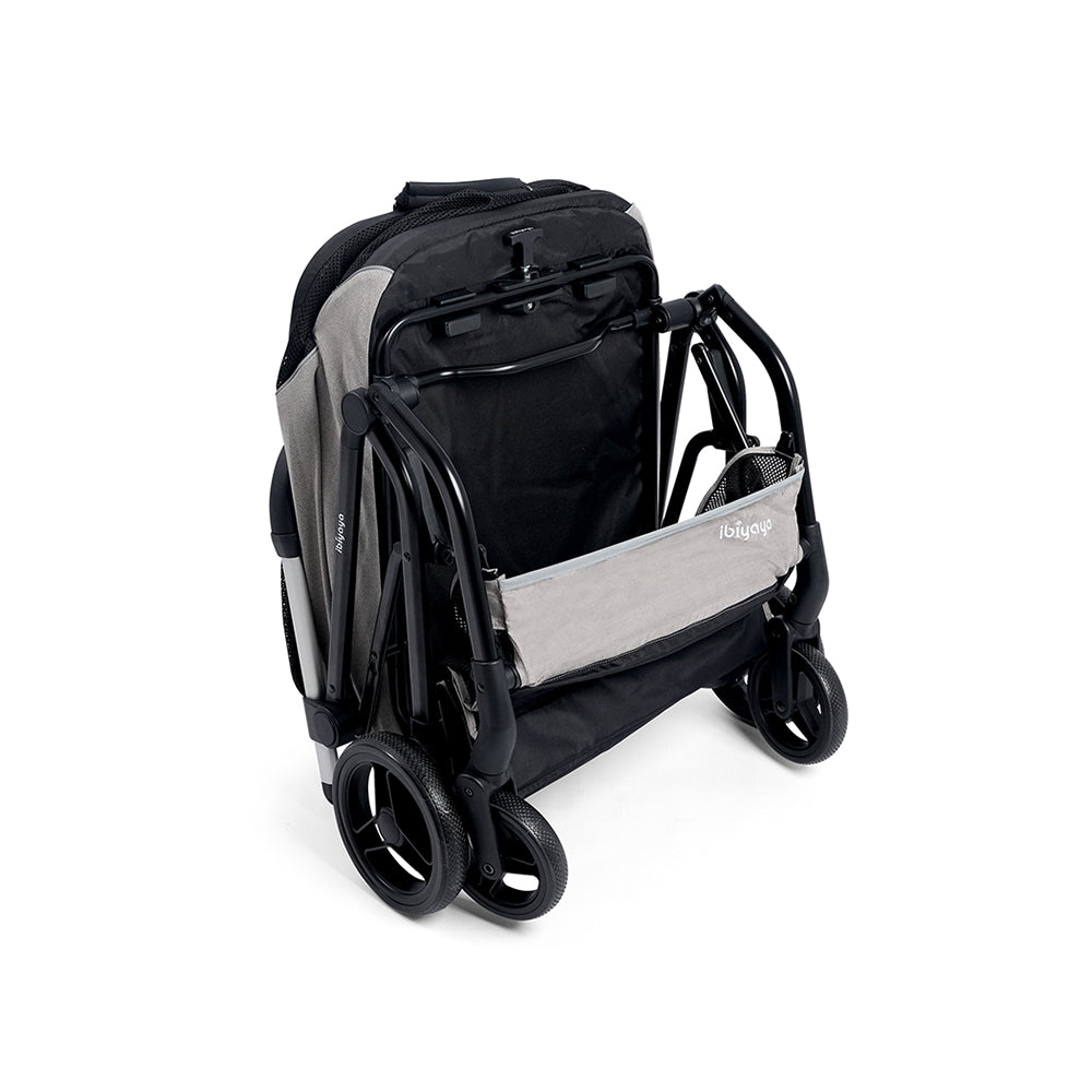 IBIYAYA InstaCollapse Detachable Dog Stroller and Pet Car Seat Carrier Combo – Taupe