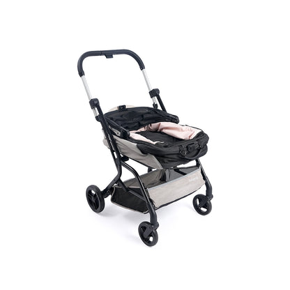 IBIYAYA InstaCollapse Detachable Dog Stroller and Pet Car Seat Carrier Combo – Taupe