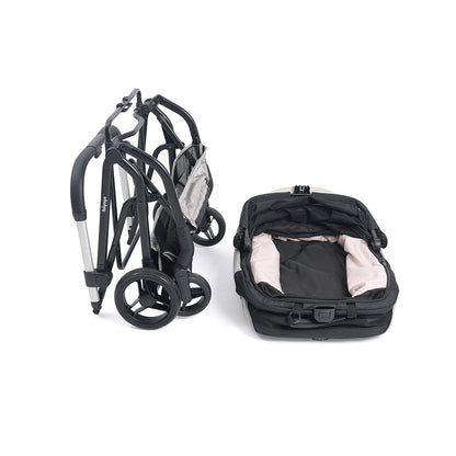 IBIYAYA InstaCollapse Detachable Dog Stroller and Pet Car Seat Carrier Combo – Taupe