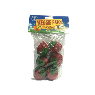 VEGGIE PATCH Strawberries Nibblers Small Animal Treats 6pcs